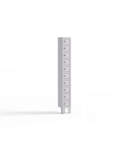 Armadietto 10 box L20 P20 H155 cm grigio chiaro