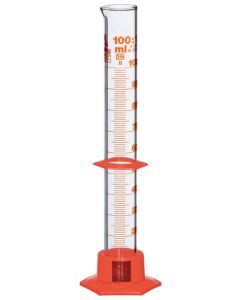 Measuring cylinder 100 ml, with plastic base