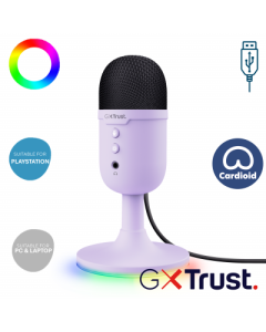 GXT234P YUNIX USB MICROPHONE PURPLE
