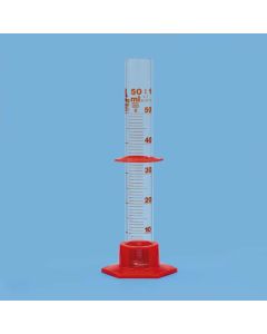Measuring cylinder 50 ml, with plastic base