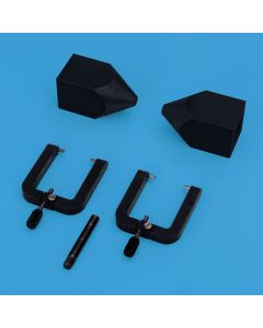 Pole pieces with large bore, pair
