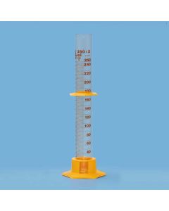Measuring cylinder 250 ml, with plastic base