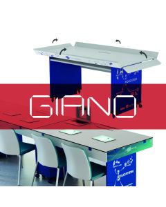 GIANO -BANCO BIPOSTO 160x80 ELETTRIFICATODA LABORATORIO CON SPONDE ALZABILI PE