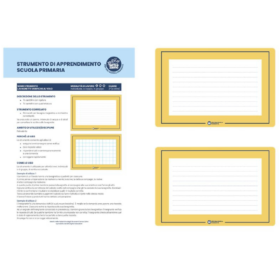 Kit Senza Zaino -LAVAGNETTE verifiche al volo (a righe)