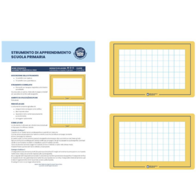 Kit Senza Zaino - LAVAGNETTE verifiche al volo (a quadretti)